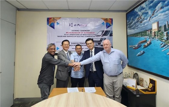 Jiangsu Fengquan signed a memorandum of cooperation with Southeast Asian partners to promote the development of new energy commercial vehicles in the local area