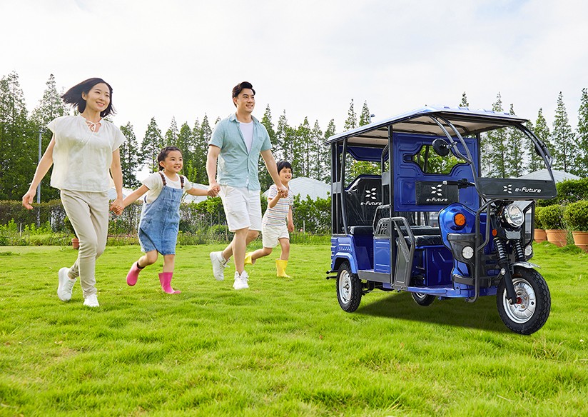 6-seat electric passenger tricycle