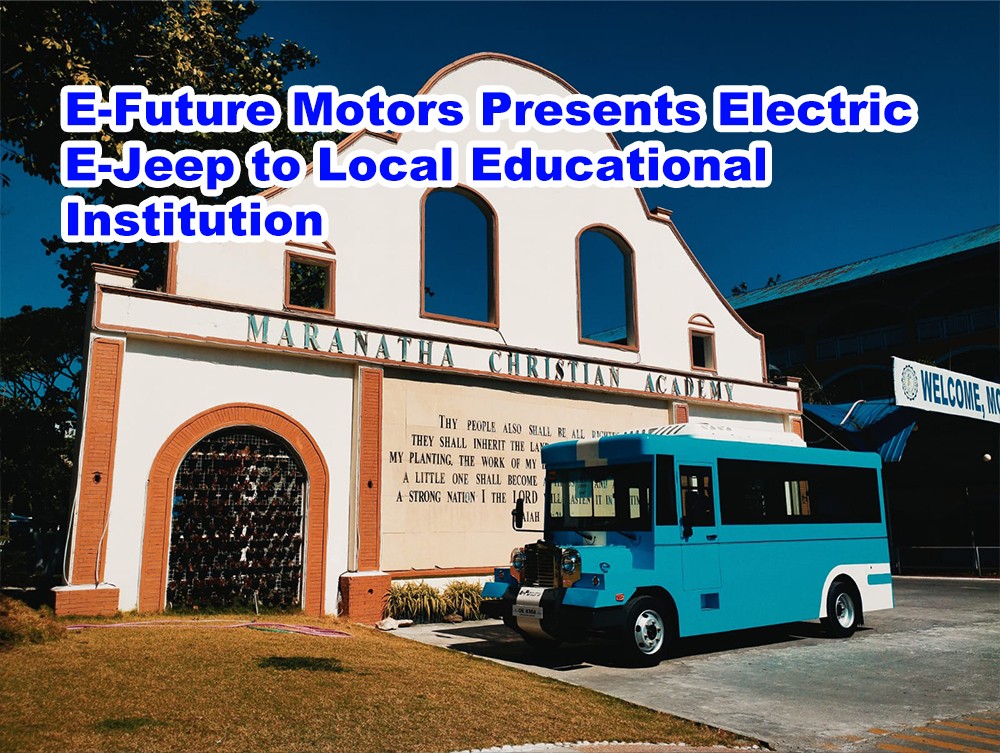 E-Future Motors Presents Electric E-Jeep to Local Educational Institution