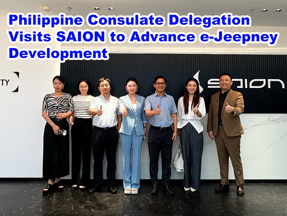 Philippine Consulate Delegation Visits SAION to Advance e-Jeepney Development